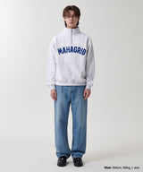アーチロゴアップリケハーフジップアップスウェットシャツ