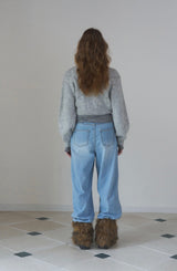 Love Cable Cardigan [gray]