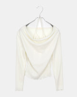 Bora Frill Halter Off-Shoulder Knit