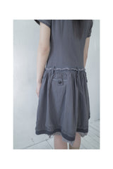  Buttonette french dress (Charcoal)