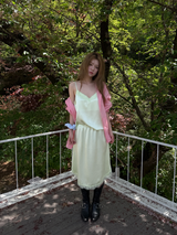  satin lace skirt 