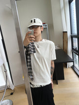No.1795 pigment fade crop half T (9color)