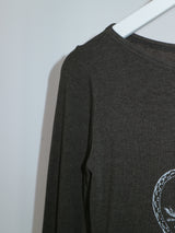 Kibet Heart Vintage Printed Long Sleeve T-Shirt