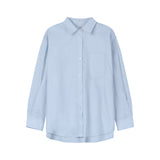  BASIC MELLOW EMBROIDERY SHIRT (LIGHT BLUE)