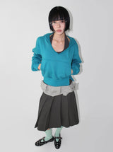 [SET] BUTTON V-HOODIE & HALTER