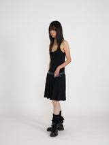 PLEATS MIDI ONE-PIECE (BLACK)