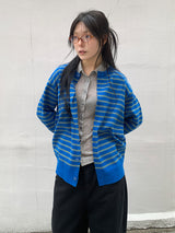 SS STRIPE CARDIGAN (3C)
