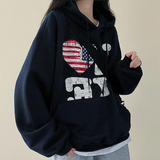 LOVE American flag hood [Fleece]