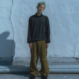 Jersey stripe turtleneck / Charcoal