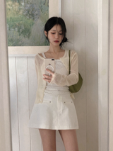 Rivet Basic A-line Mini Skirt Pants (2color)