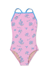 [Bloom Stitch_pink] ワンピース スイムウェア