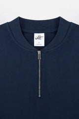 Zip Henley Cotton Tee