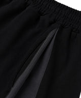 Track Color Bermuda Sweatpants - Black