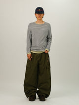 AU Washed String Cargo Pants