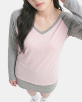 Rielle Contrast Raglan T-shirt