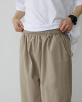 WIT LINEN COTTON WIDE PANTS