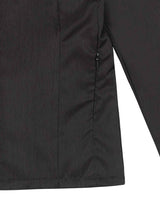 V-Neck Sleek Zip-Up _ DARK GREY