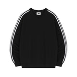 [Unisex] スポーティートラックVネックオーバーフィットスウェットシャツ (4color)