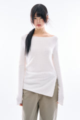 アクイラ ヘアリーボタンTシャツ
