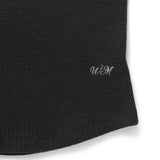 Waffle logo sleeveless_charcoal
