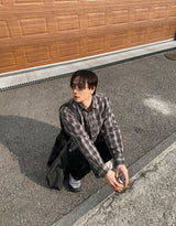 No.1172 W check SHIRT (3color)