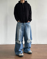 オルトレイヤードデニムパンツ