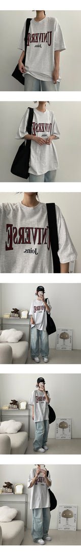 Unibe Oversized Fit Short Sleeve Tee