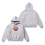 [STGM youth] APPLE CROP HOODIE BLK /  WMG
