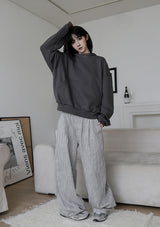 High-neck cut-off hood zip-up