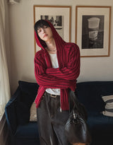 Scream Two-Way Knit Hooded Zip-Up