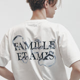 BACK WATER SLOGAN PRINT T-SHIRT (WHITE)