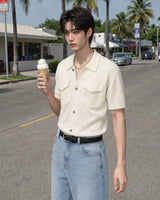 (M's) 2 Pocket Knit Shirt