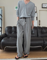 Hush long wide half banding slacks