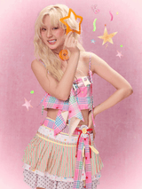 ベストデイエバーオーバーレイスカートベルト (Peach)