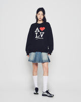 25FW LOVE ADLV SWEATSHIRT BLACK