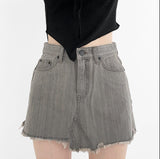 Rainy Cutting Mini Skirt (4 colors)