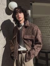 Need Mohair Crop Jacket