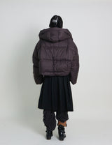アウトストリングウィンターハイネックダックダウンパッド入りジャケット (Light Padded)