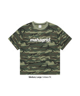 CAMO PATTERN BASIC LOGO CROP TEE_GREEN