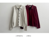 Monet Snap Color Scheme Point Boxy Knit Cardigan