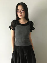 Mono Tie-Up Sleeveless (4color)