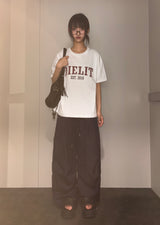 デビル レタリング タトゥー グラフィック オーバーサイズ Tシャツ 3カラー