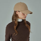 VA Curved Stud Link Wool-Blend Ball Cap  / Beige
