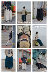 [SEMADE] Wind Nylon Balloon Cargo Pants