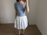 Unbalanced Tie T-Shirt (4color)
