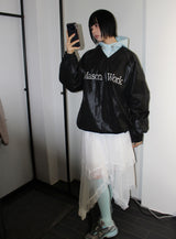 UNBAL LACE LONG SKIRT