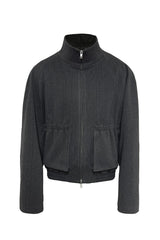 Striped Raglan Utility Jacket