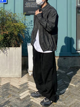 ブラックデニムストリングシャツ