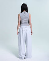 Line Stud Stringpants - White Oatmeal