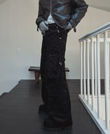 Tex double cargo strap corduroy pants